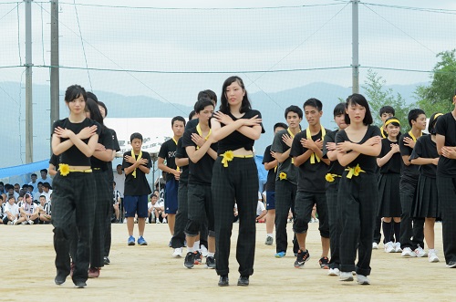 学校法人 大多和学園 開星中学校 高等学校 体育祭 黄組です